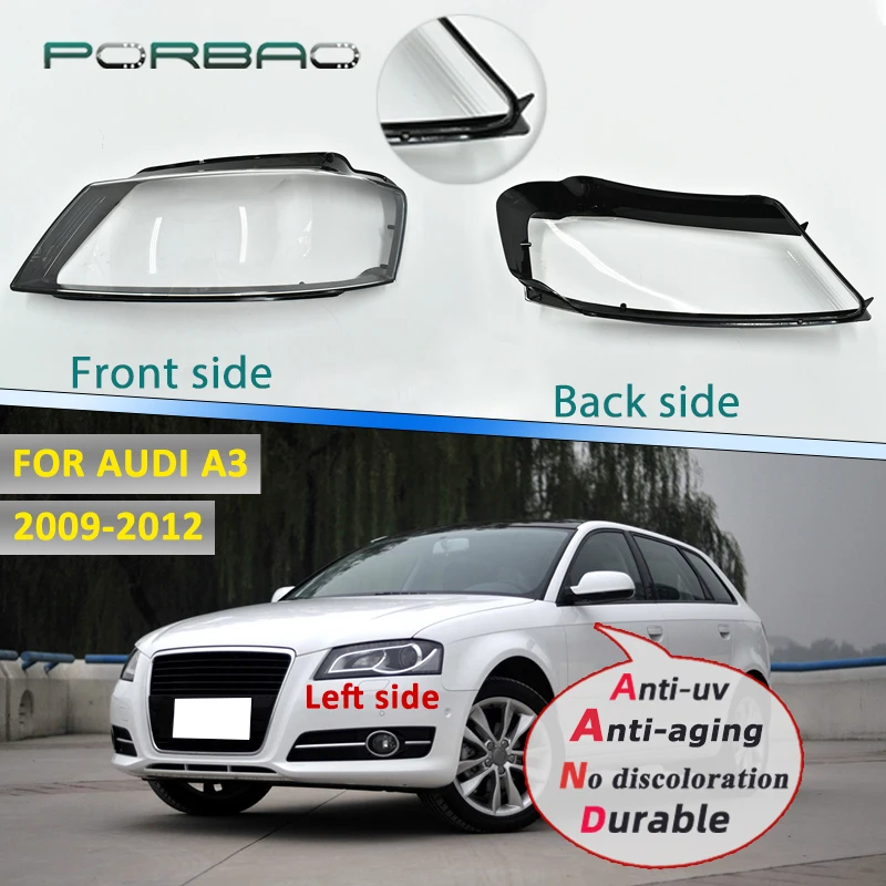 Automobile Left Right Headlamp Headlight Lens Covers for Audi A3 2009 2010 2011 2012 Car Lights Headlight Lens Shell Replacement
Automobile Left Right Headlamp Headlight Lens Covers for Audi A3 2009 2010 2011 2012 Car Lights Headlight Lens Shell Replacement