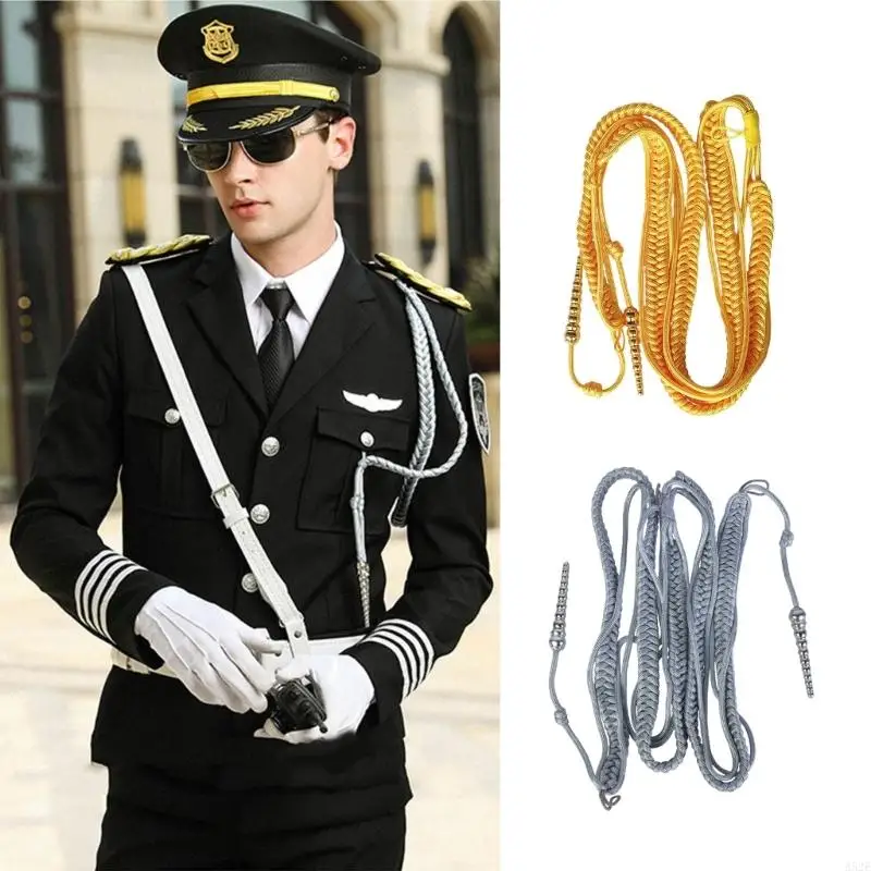 A52E Traditional Shoulder Cord Uniform Aiguillette Shoulder Cord DIY Clothing Accessory Polyester Dress Uniform Decoration
A52E Traditional Shoulder Cord Uniform Aiguillette Shoulder Cord DIY Clothing Accessory Polyester Dress Uniform Decoration