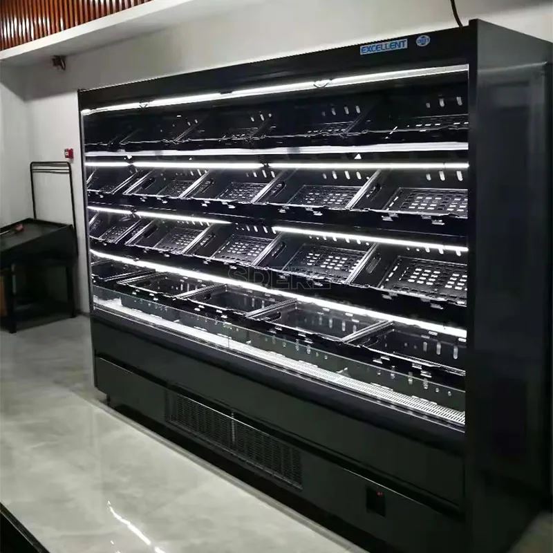 Customized Supermarket Air Cooling Open Front Area Refrigerated Display Cabinet for Fruit and Vegetable Equipment
Customized Supermarket Air Cooling Open Front Area Refrigerated Display Cabinet for Fruit and Vegetable Equipment