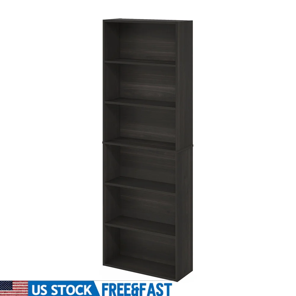 Free Standing 6-Tier Adjustable Bookcase Tall Slender Design Efficient Storage Sturdy Particle Board Ideal Home Office Living
Free Standing 6-Tier Adjustable Bookcase Tall Slender Design Efficient Storage Sturdy Particle Board Ideal Home Office Living