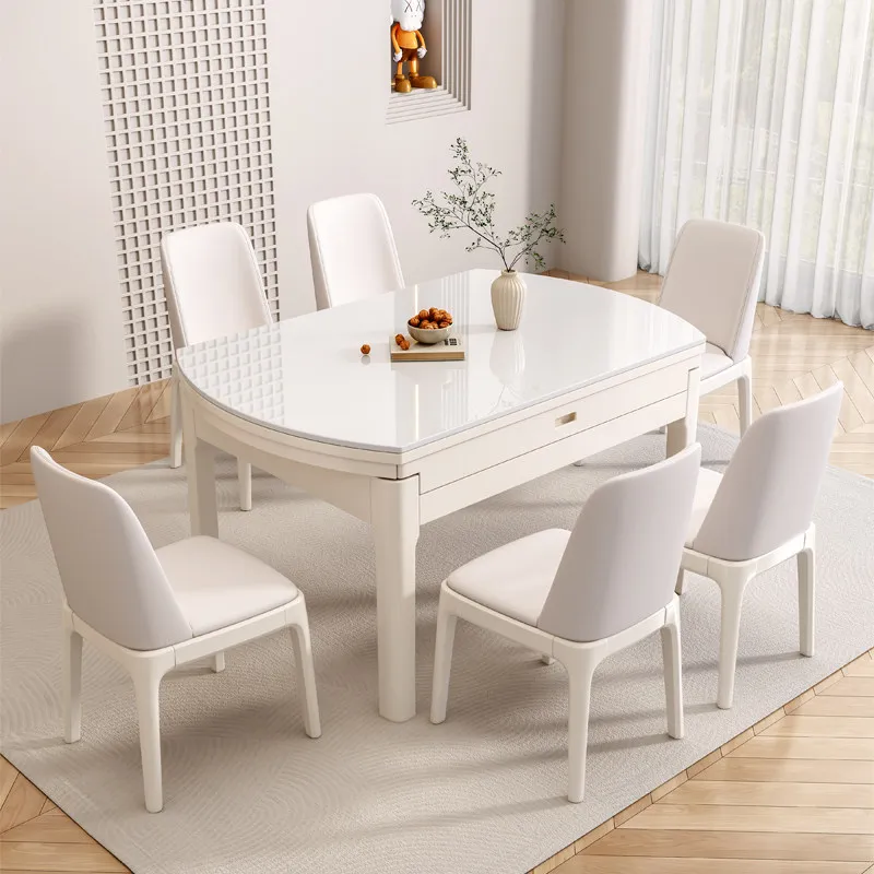 Extendable Kitchen Dining Table Coffee Chairs Nordic Restaurant Dining Table Lounge Designer Mesas De Jantar Salon Furniture
Extendable Kitchen Dining Table Coffee Chairs Nordic Restaurant Dining Table Lounge Designer Mesas De Jantar Salon Furniture