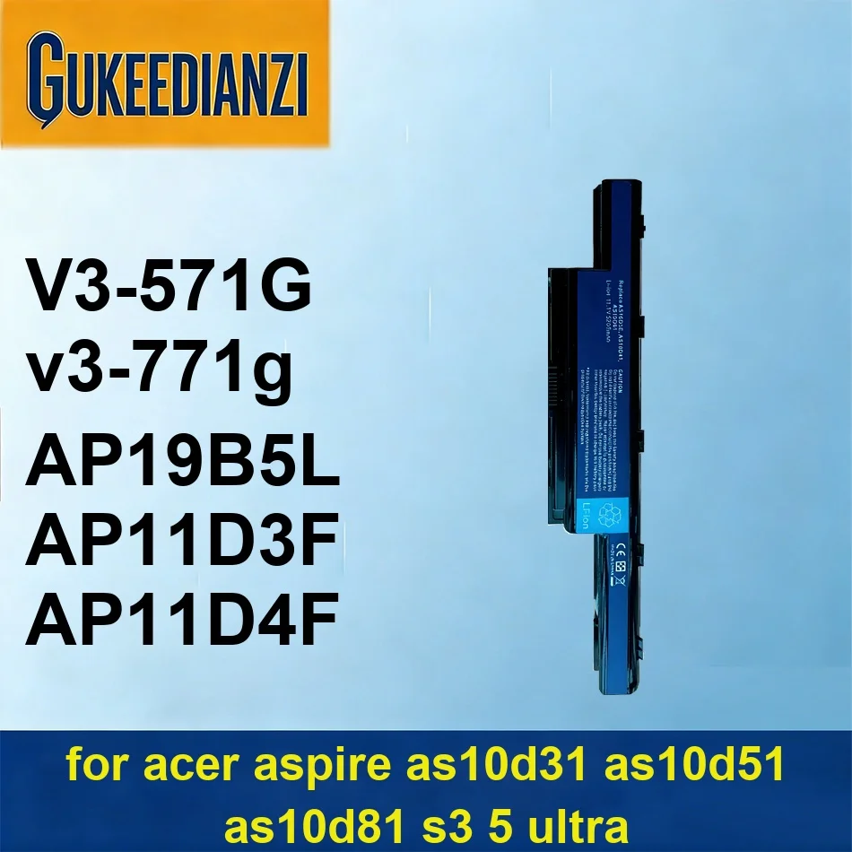 Laptop Battery Stable AP19B5L AP11D3F AP11D4F V3-571G V3-771G 0-3000mAh For Acer Aspire as10d31 as10d51 as10d81 S3 5 Ultra
Laptop Battery Stable AP19B5L AP11D3F AP11D4F V3-571G V3-771G 0-3000mAh For Acer Aspire as10d31 as10d51 as10d81 S3 5 Ultra