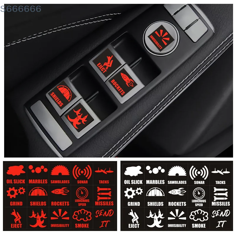 15pcs/Set Creative Car Switch Button Stickers Dashboard Console Label Decals Self-Adhesive Decorations For Car Truck
15pcs/Set Creative Car Switch Button Stickers Dashboard Console Label Decals Self-Adhesive Decorations For Car Truck