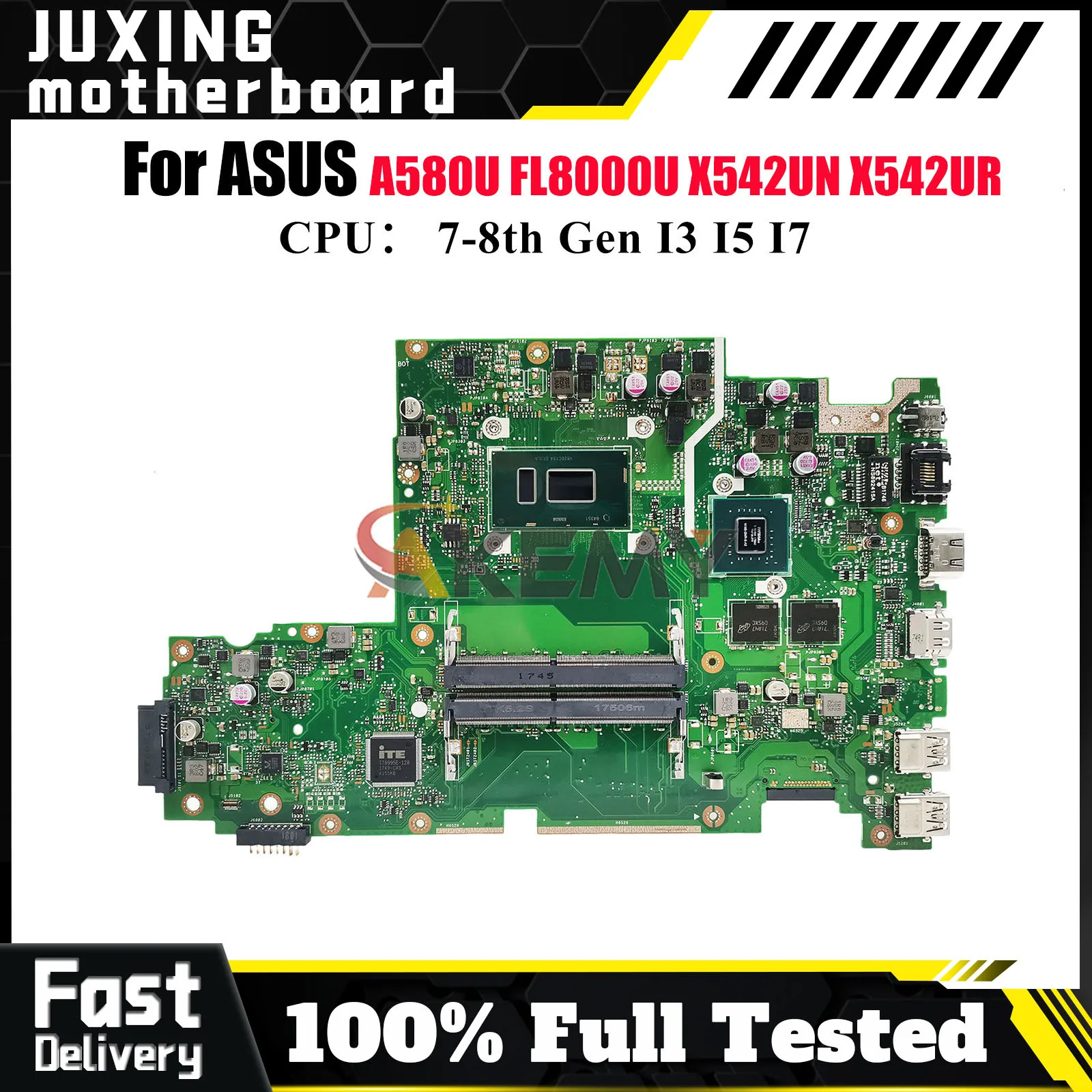 Материнская плата для ноутбука X542UQ для ASUS X542UN X542URR X542UR X542UQR X542URV X542U X542UF A580U FL8000U с процессором I3 I5 I7
Материнская плата для ноутбука X542UQ для ASUS X542UN X542URR X542UR X542UQR X542URV X542U X542UF A580U FL8000U с процессором I3 I5 I7