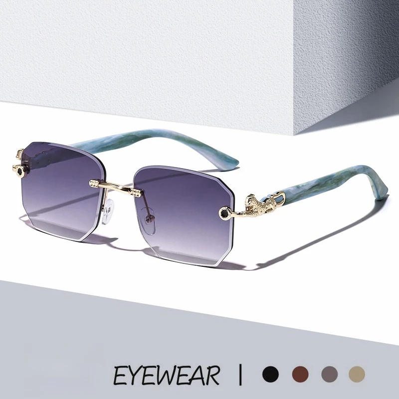 Многоугольные солнцезащитные очки с леопардовой отделкой без оправы, европейские и американские солнцезащитные очки в стиле ретро, модные солнцезащитные очки для вождения с защитой от ультрафиолета
Многоугольные солнцезащитные очки с леопардовой отделкой без оправы, европейские и американские солнцезащитные очки в стиле ретро, модные солнцезащитные очки для вождения с защитой от ультрафиолета