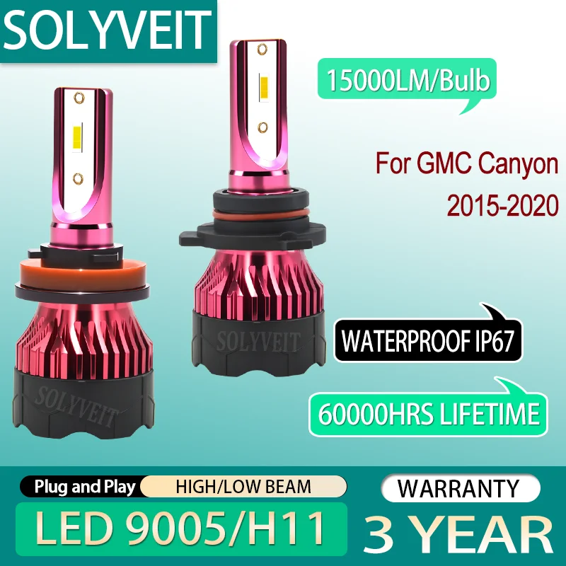 Quick Setup Enhanced Night Driving Visibility 9005 H11 LED HIGH LOW BEAM HEADLAMP FOR GMC Canyon 2015 2016 2017 2018 2019 2020
Quick Setup Enhanced Night Driving Visibility 9005 H11 LED HIGH LOW BEAM HEADLAMP FOR GMC Canyon 2015 2016 2017 2018 2019 2020