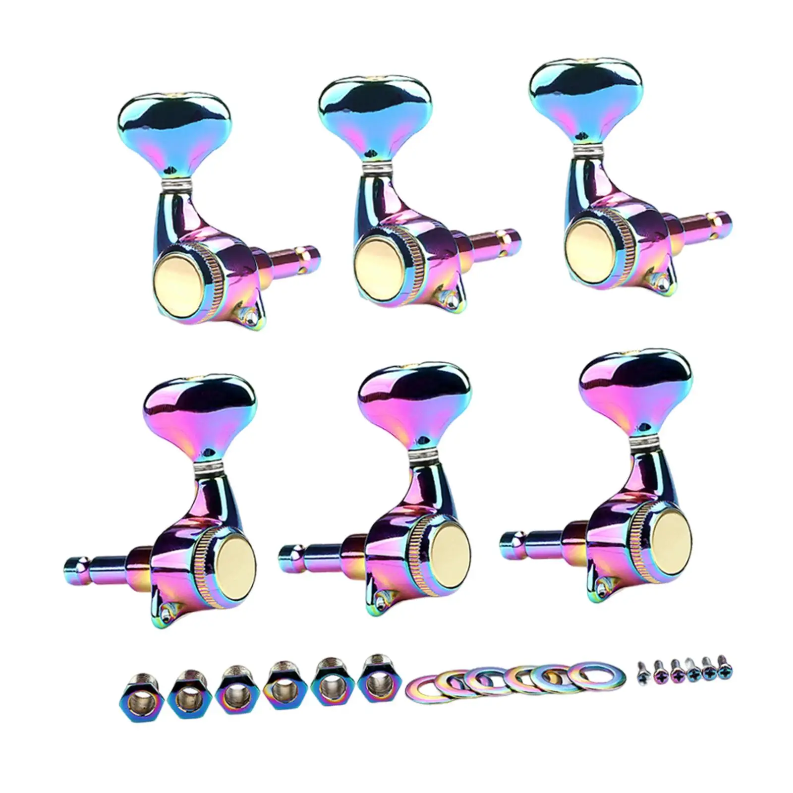 6pcs 3R 3L Tuning Pegs Colorful for Electric Guitar Music Instruments Parts,Guitar Machines Tuning Keys Accessories
6pcs 3R 3L Tuning Pegs Colorful for Electric Guitar Music Instruments Parts,Guitar Machines Tuning Keys Accessories