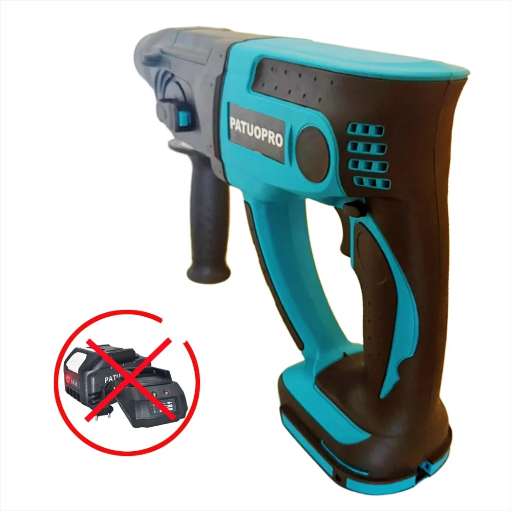 PATUOPRO Brushless Electric Hammer Drill 28MM 3 Functions SDS Multifunctional Rotary Cordless Power Tool For Makita 18V Battery
PATUOPRO Brushless Electric Hammer Drill 28MM 3 Functions SDS Multifunctional Rotary Cordless Power Tool For Makita 18V Battery