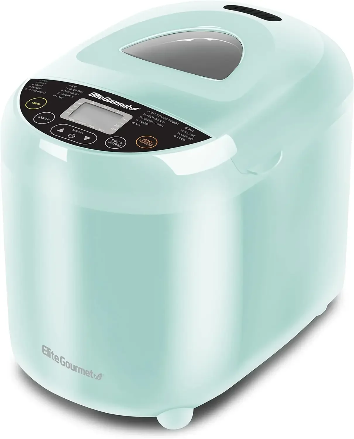 EBM8103M Programmable Bread Maker Machine 3 Loaf Sizes,19 Menu Functions Gluten Free White Wheat Rye French and more,2 Lbs, Mint
EBM8103M Programmable Bread Maker Machine 3 Loaf Sizes,19 Menu Functions Gluten Free White Wheat Rye French and more,2 Lbs, Mint