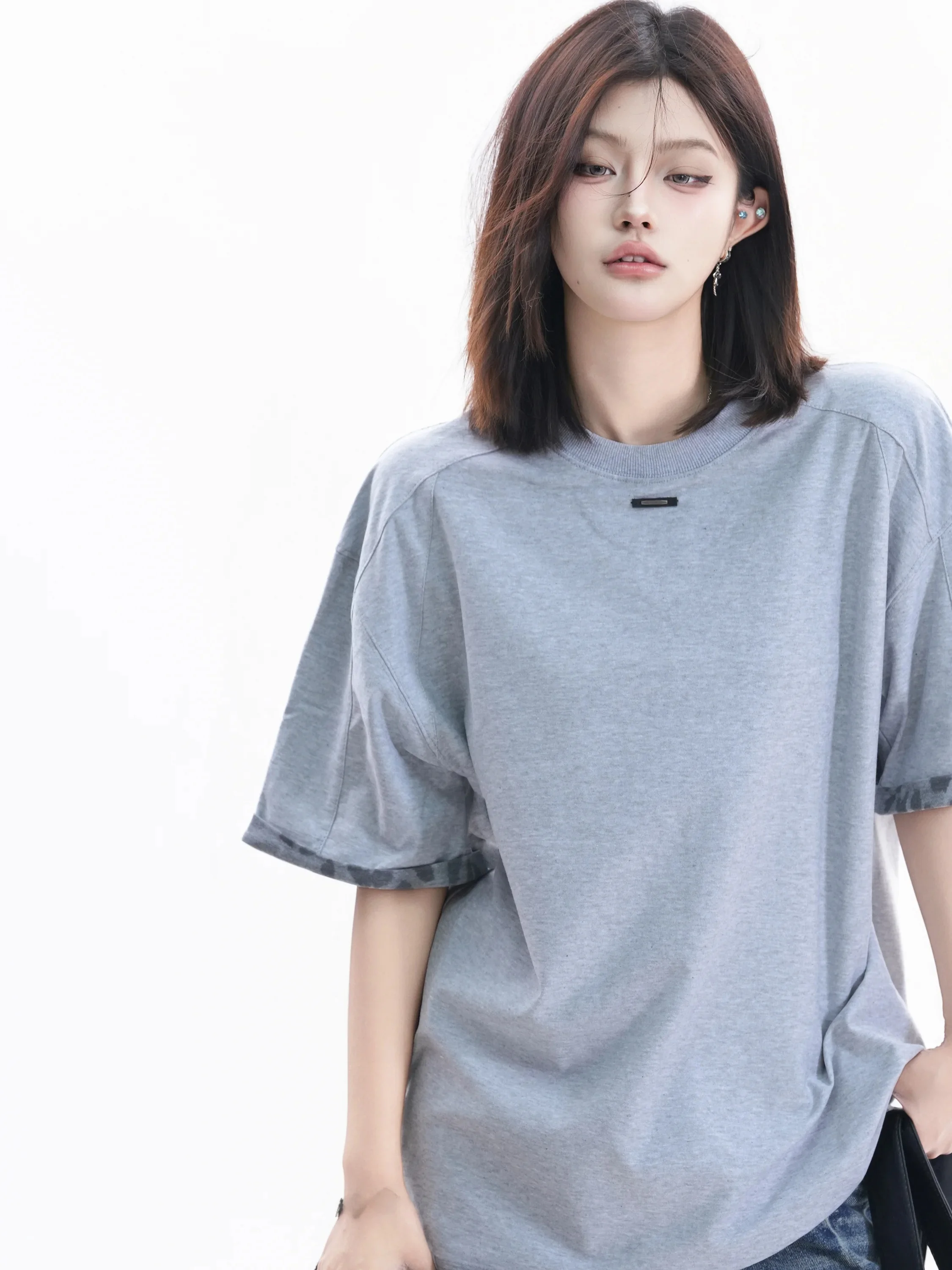 American Street Style Plaid Short Sleeve T-Shirt Women's Loose Fit Slimming Summer Couple's Fake Two-Piece Top Cotton Casual ...
American Street Style Plaid Short Sleeve T-Shirt Women's Loose Fit Slimming Summer Couple's Fake Two-Piece Top Cotton Casual ...