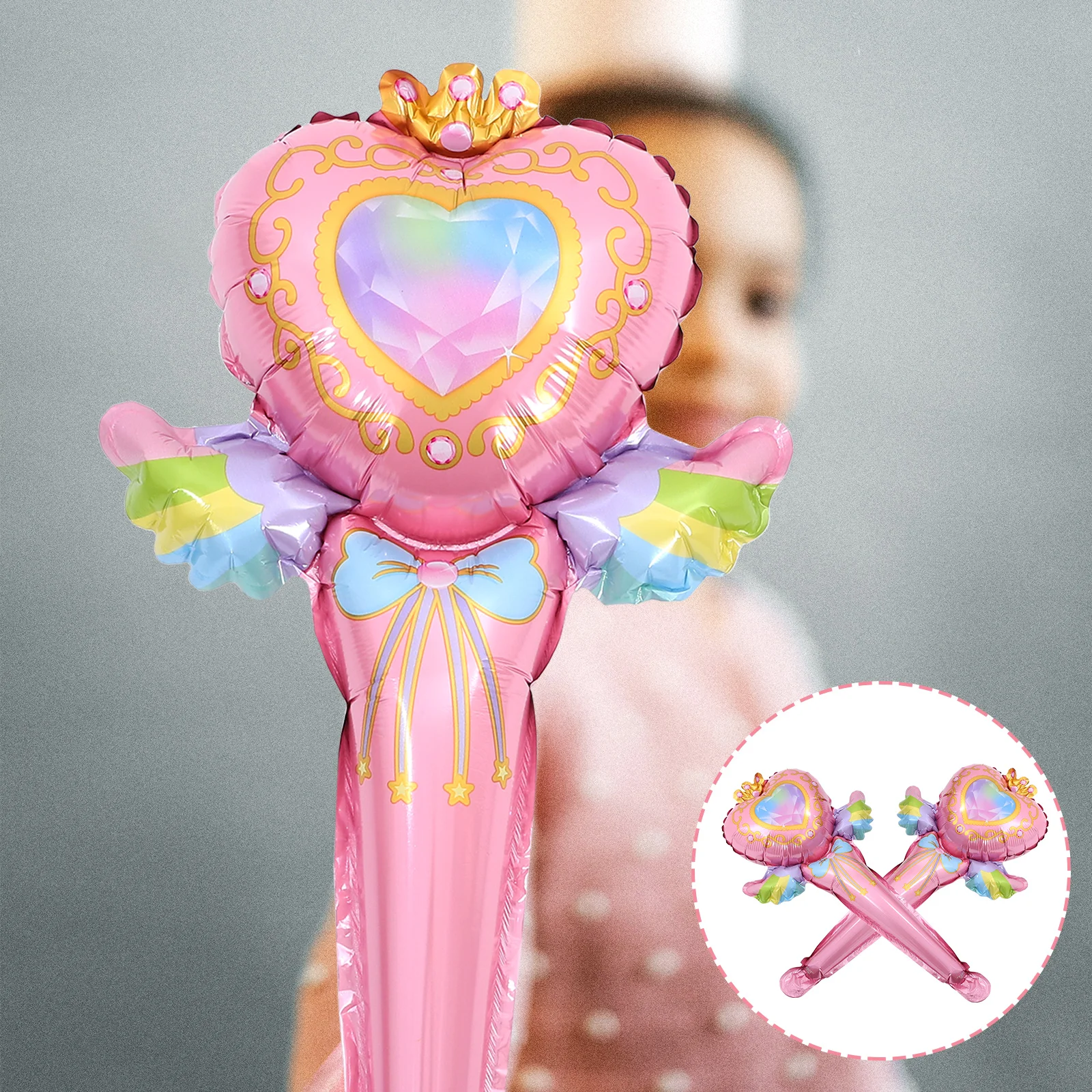 50pcs Fairy Stick Balloons Purple Foil Birthday Party Decorations Handheld Inflatable Modeling Supplies Accessories
50pcs Fairy Stick Balloons Purple Foil Birthday Party Decorations Handheld Inflatable Modeling Supplies Accessories