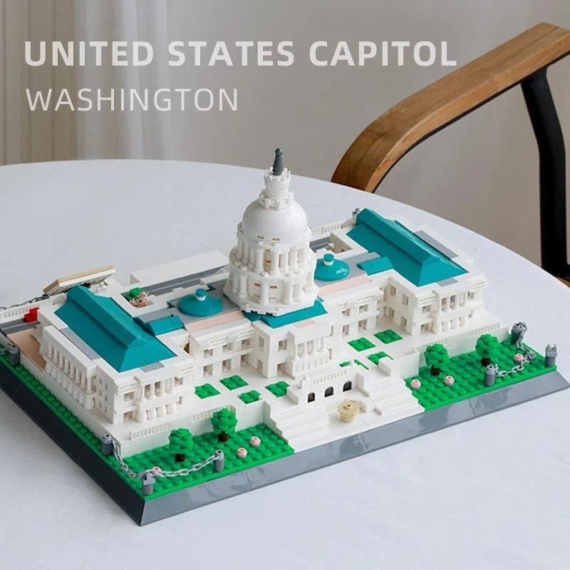 1074Pcs World Architecture U.S. Capitol Brick Model Children's and Adult Assembly Toy Children's Gift Adult Gift
1074Pcs World Architecture U.S. Capitol Brick Model Children's and Adult Assembly Toy Children's Gift Adult Gift