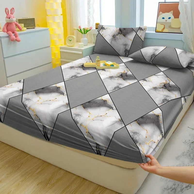 1 Simple Modern Geometry Printed Matte Fitted Sheet, Bedroom Printed Bed Cover, Bedding (Excluding Pillowcases)
1 Simple Modern Geometry Printed Matte Fitted Sheet, Bedroom Printed Bed Cover, Bedding (Excluding Pillowcases)