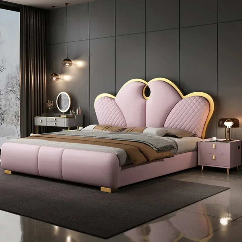 Aesthetic Italian Double Bed Unique Luxury Storage Soft Double Bed Master Modern Princess Letto Matrimoniale Bedroom Furniture
Aesthetic Italian Double Bed Unique Luxury Storage Soft Double Bed Master Modern Princess Letto Matrimoniale Bedroom Furniture