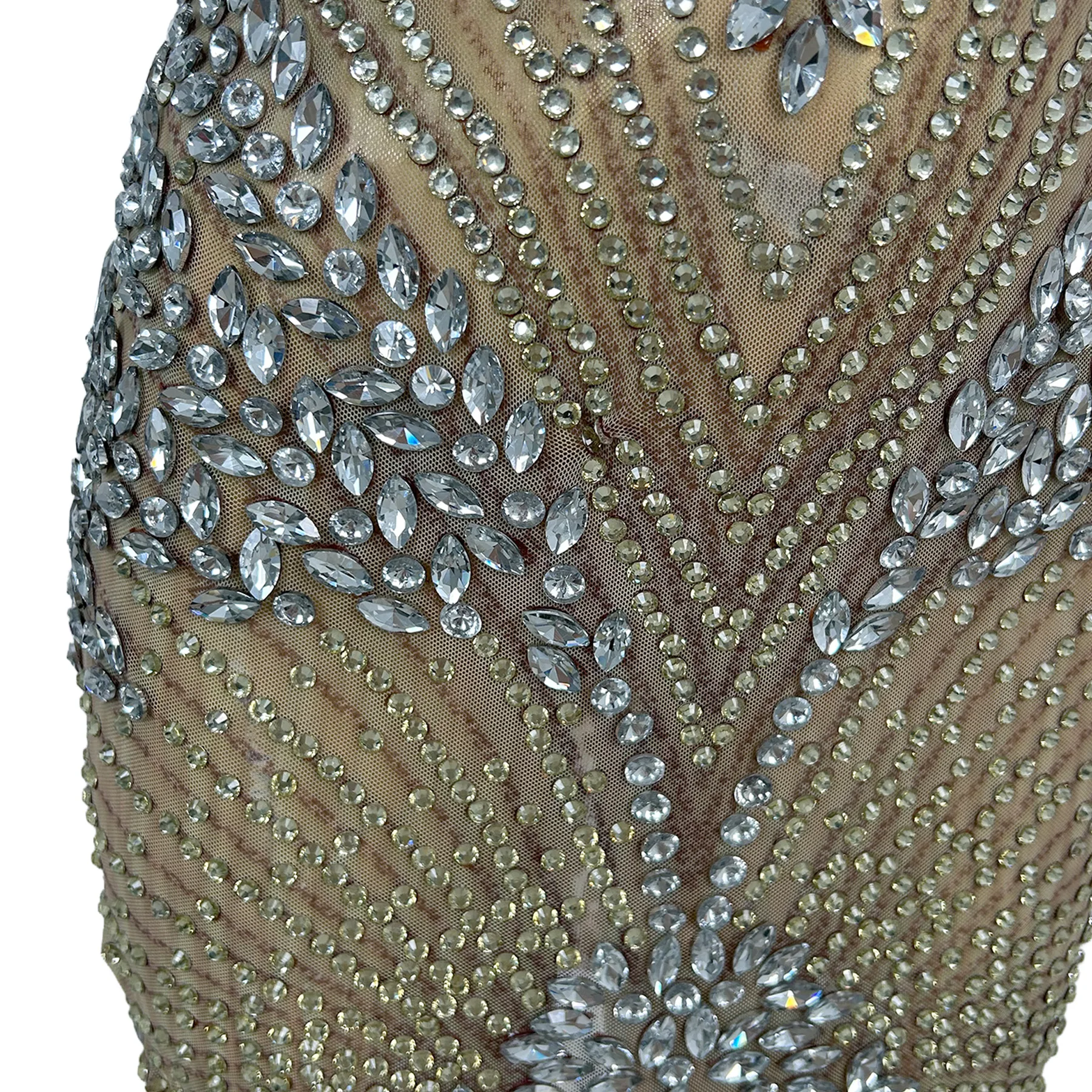 Nude Floral Crystal Rhinestone Mini Dress Birthday Celebrate Party Sleeveless Tassel See Through Mesh Sexy Cocktail Dress Sanhua
Nude Floral Crystal Rhinestone Mini Dress Birthday Celebrate Party Sleeveless Tassel See Through Mesh Sexy Cocktail Dress Sanhua