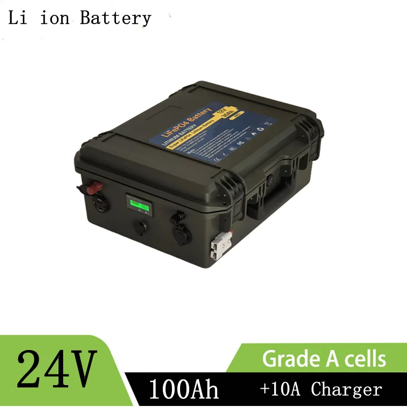 24v 100ah Li-ion battery pack 24V lithium battery pack 100Ah waterproof battery rechargeable for boat motor,inverter
24v 100ah Li-ion battery pack 24V lithium battery pack 100Ah waterproof battery rechargeable for boat motor,inverter