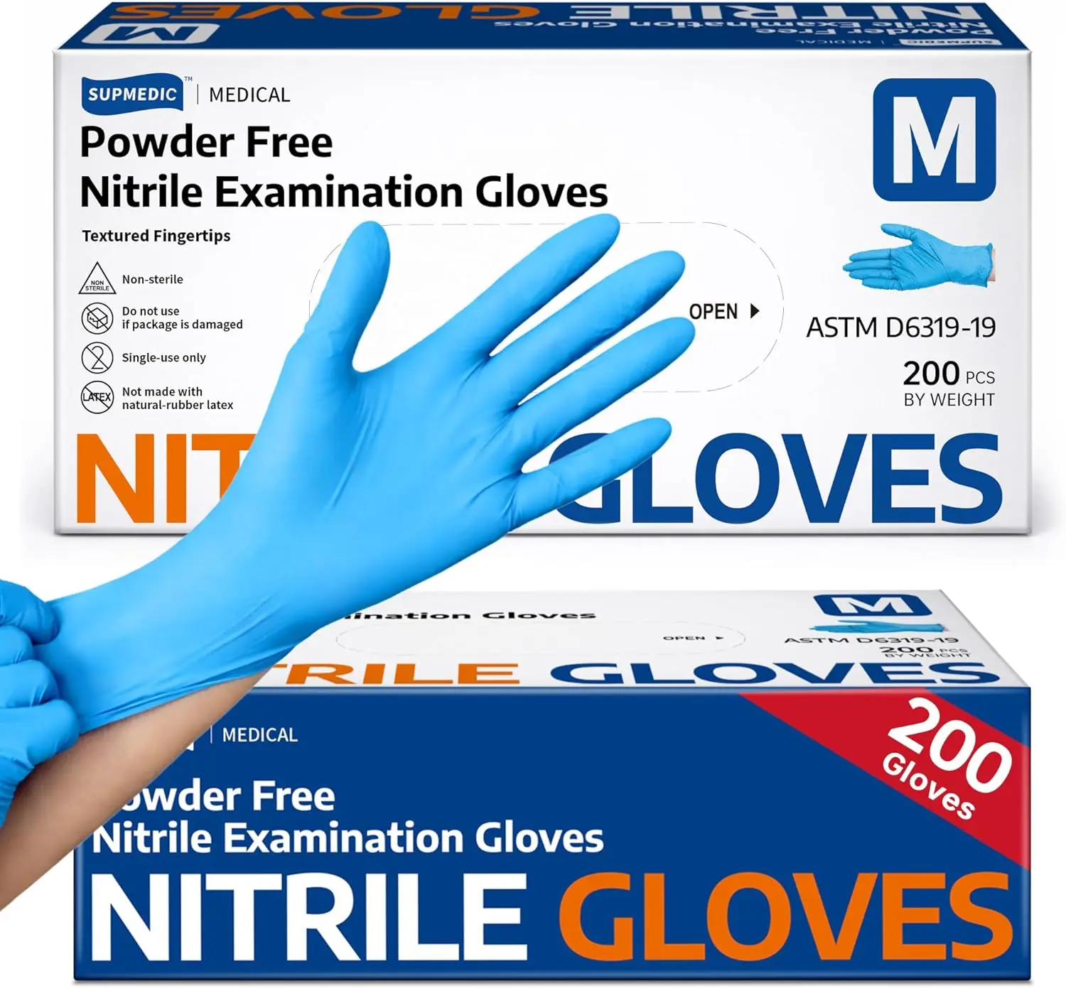 Medical Soft Max™ Nitrile Exam Gloves 200 Count Latex & Powder-Free Food Safe Cooking Cleaning Disposable Glove Blue
Medical Soft Max™ Nitrile Exam Gloves 200 Count Latex & Powder-Free Food Safe Cooking Cleaning Disposable Glove Blue