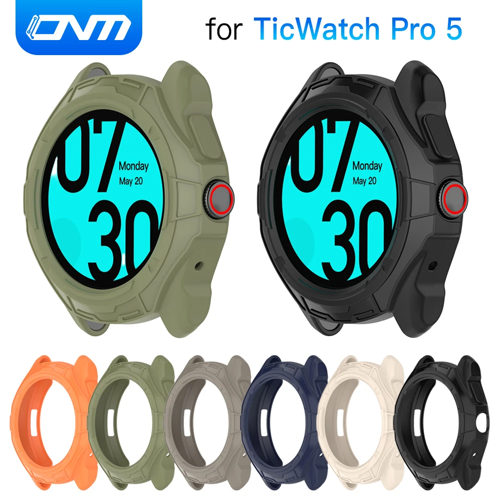 TPU Protective Cover for TicWatch Pro 5 Soft Silicone Bumper Case Accessories for TicWatch 5 Pro Protector Case Shell
TPU Protective Cover for TicWatch Pro 5 Soft Silicone Bumper Case Accessories for TicWatch 5 Pro Protector Case Shell