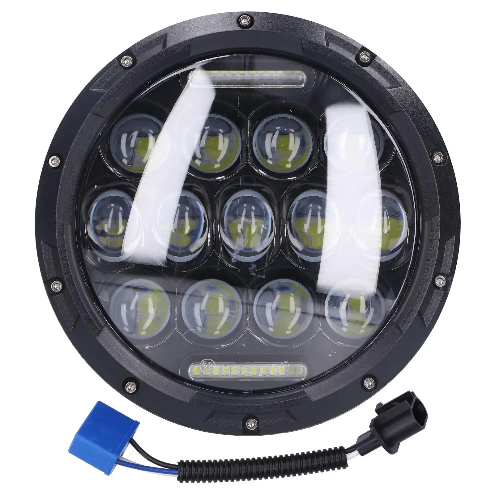 12V LED Motor Headlight 6000K 3000LM Waterproof Universal Fit for Jeep Wrangler Car
12V LED Motor Headlight 6000K 3000LM Waterproof Universal Fit for Jeep Wrangler Car