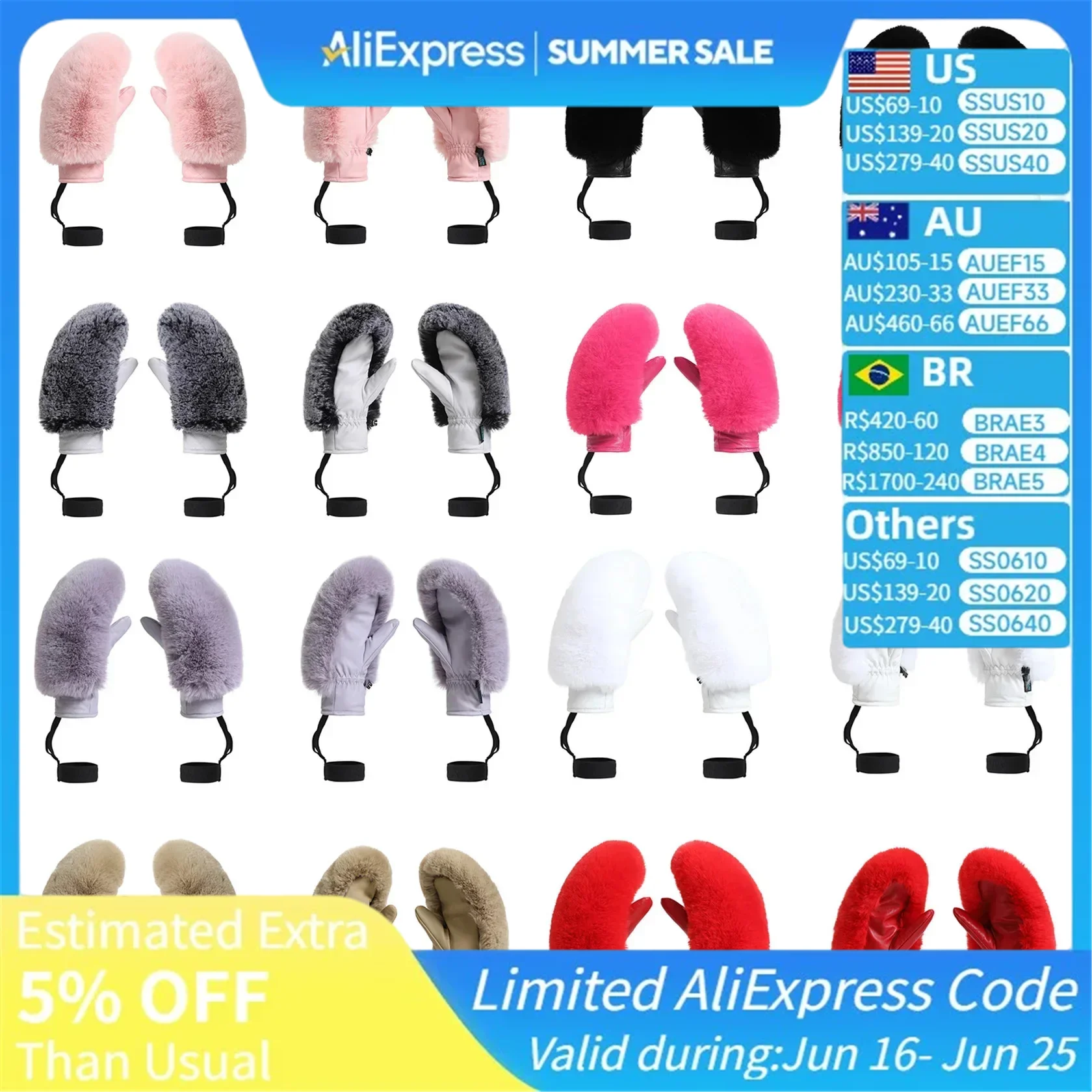 Ski Gloves New Outdoor Skiing Gloves Windproof Warm Plush Snow Gloves Woman Winter Skiing Mittens Sports Women Snowboarding Wear
Ski Gloves New Outdoor Skiing Gloves Windproof Warm Plush Snow Gloves Woman Winter Skiing Mittens Sports Women Snowboarding Wear