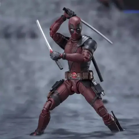 Deadpool figura de ação deadpool wolverine shfiguarts conjunta mutantes móveis wilson quadrinhos shf modelo filme brinquedo para crianças presente