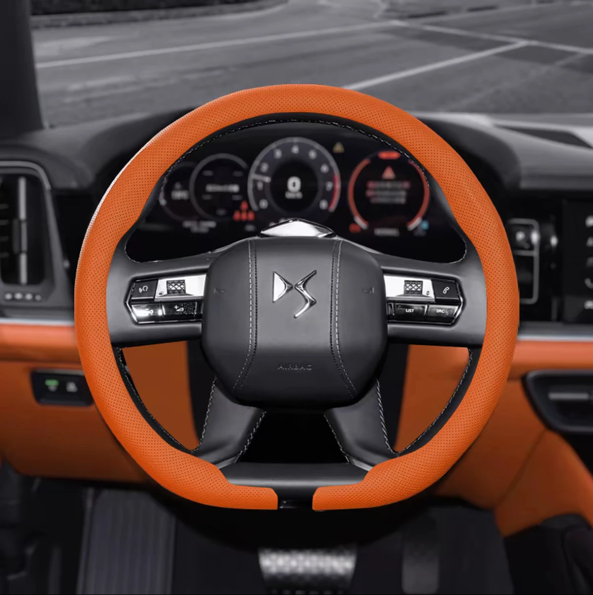 Applicable to DS steering wheel covers for DS9, DS7, DS3, DS4S, DS6, DS5LS, and DS5 car handle cover accessories.
Applicable to DS steering wheel covers for DS9, DS7, DS3, DS4S, DS6, DS5LS, and DS5 car handle cover accessories.