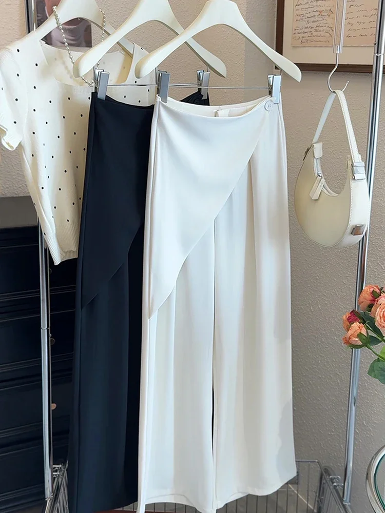 2025 New Fashion Wide Leg Pants Women's Design Sense Niche Straight Pants Summer Loose Solid Color Casual Pants
2025 New Fashion Wide Leg Pants Women's Design Sense Niche Straight Pants Summer Loose Solid Color Casual Pants