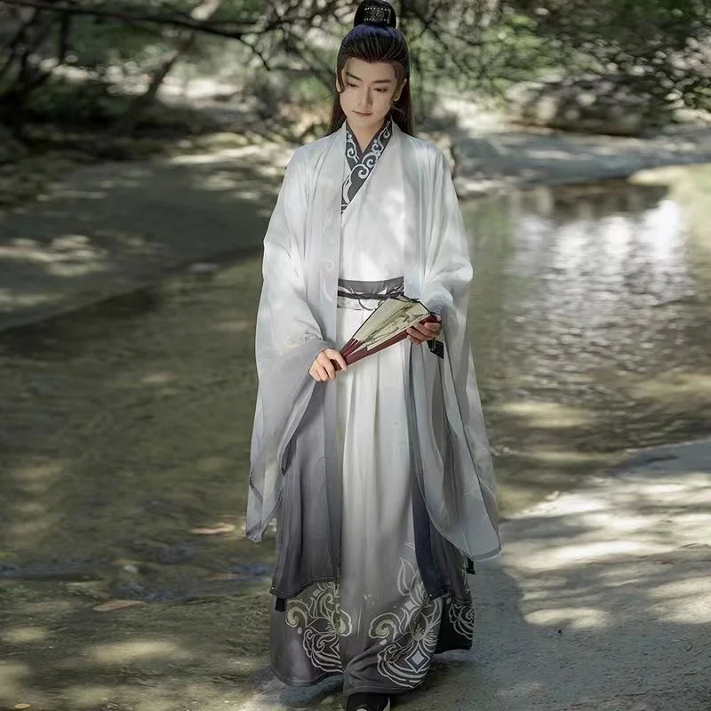 Original Men's Hanfu Modified Ancient Chinese Weijin Period Waist Length Clothing Old Noble Male Female Costume Set NicheFashion
Original Men's Hanfu Modified Ancient Chinese Weijin Period Waist Length Clothing Old Noble Male Female Costume Set NicheFashion