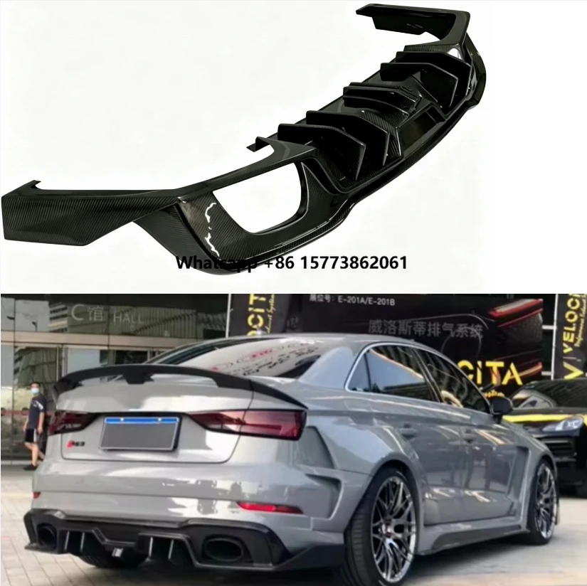 For A3 S3 RS3 Spmgc Style Carbon Fiber Rear Diffuser High Quality
For A3 S3 RS3 Spmgc Style Carbon Fiber Rear Diffuser High Quality
