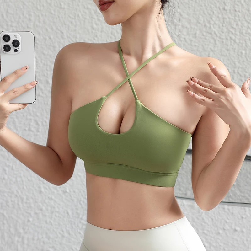 TRY TO BN New Yoga Sports Bra Nylon Women Sexy Cross Sling Strap Tops Woman Breathable Underwear Women Fitness Bras Gym Clothing
TRY TO BN New Yoga Sports Bra Nylon Women Sexy Cross Sling Strap Tops Woman Breathable Underwear Women Fitness Bras Gym Clothing