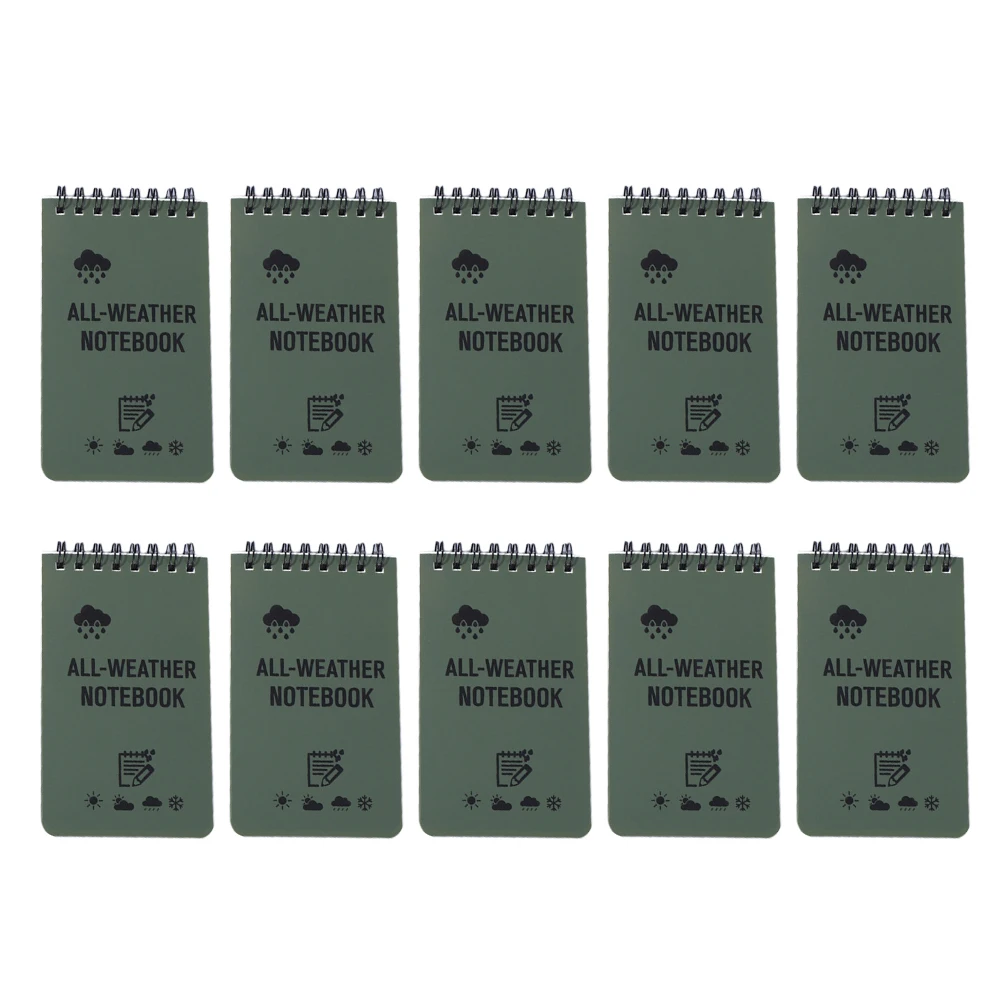 10pcs Portable Pocket Notebook Mini Diary Notepads Small Spiral Work Refillable Waterproof All Weather Thickened Practical
10pcs Portable Pocket Notebook Mini Diary Notepads Small Spiral Work Refillable Waterproof All Weather Thickened Practical