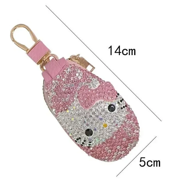 Sanrio Anime Kt Diamond Key Bag Hello Kitty Keychain Cartoon Pendant Girls Cute Full of Diamonds Car Key Bag Festival Gift
Sanrio Anime Kt Diamond Key Bag Hello Kitty Keychain Cartoon Pendant Girls Cute Full of Diamonds Car Key Bag Festival Gift