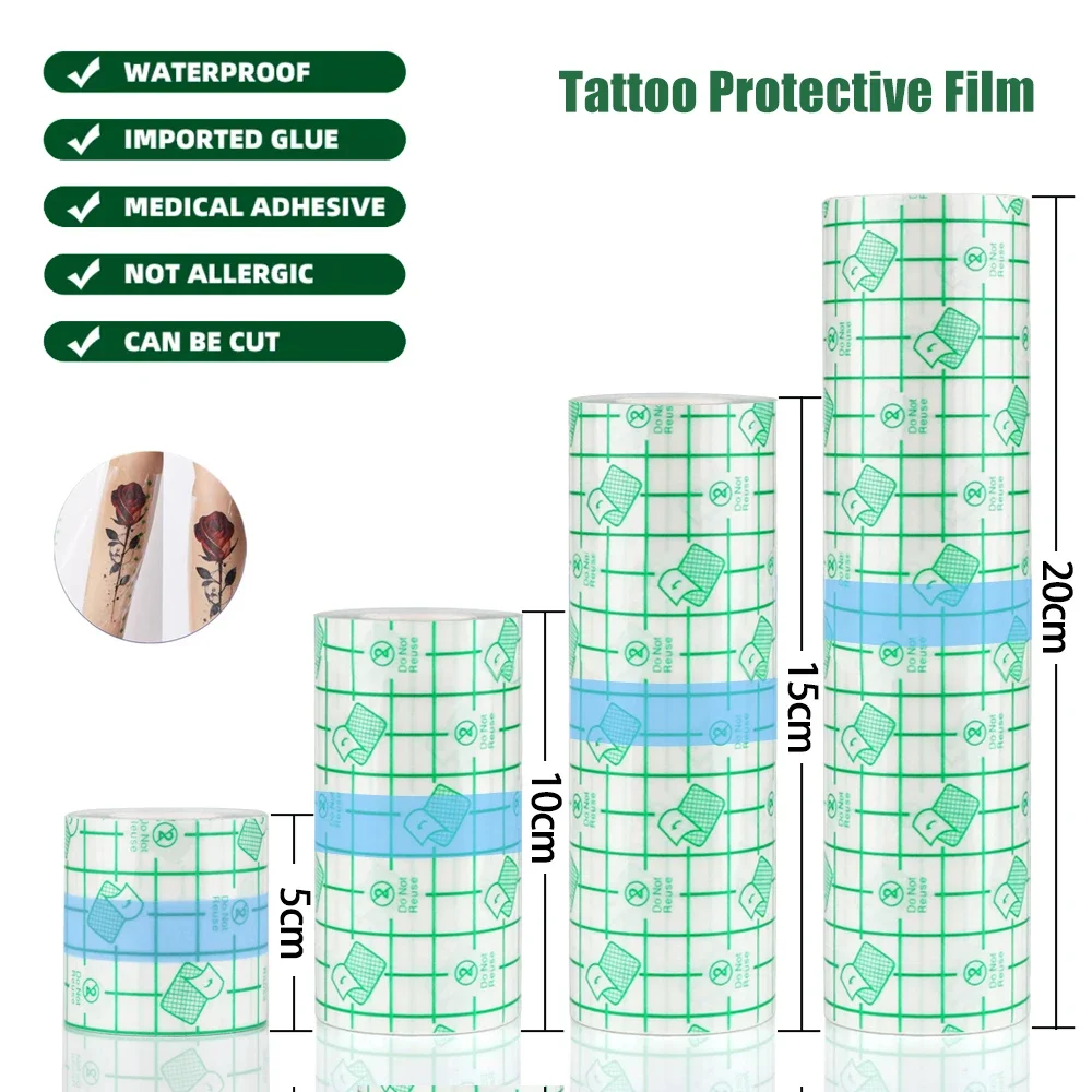 5m Transparent Waterproof Tattoo Healing Film Aftercare Bandage Skin Repair Wrap Roll for Professional & Personal Use
5m Transparent Waterproof Tattoo Healing Film Aftercare Bandage Skin Repair Wrap Roll for Professional & Personal Use