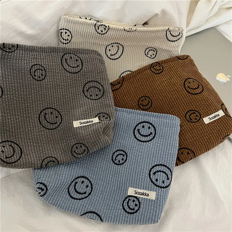 Corduroy Travel Cosmetic Bag Portable Makeup Storage Bag Corduroy Makeup Case Organizer Smiley Face Cosmetic Pouch Beauty Case
Corduroy Travel Cosmetic Bag Portable Makeup Storage Bag Corduroy Makeup Case Organizer Smiley Face Cosmetic Pouch Beauty Case