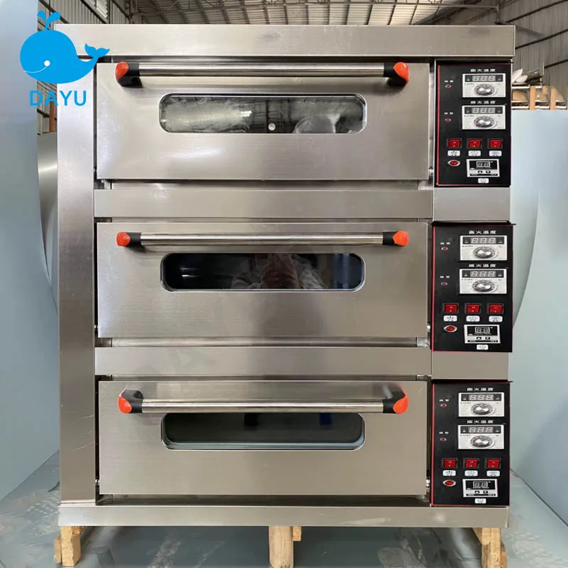 Oven Commercial Gas 3 Layers 3 Plates Bread Cake Large Capacity kitchen Equipments Food Processor 165L Baking Furnace
Oven Commercial Gas 3 Layers 3 Plates Bread Cake Large Capacity kitchen Equipments Food Processor 165L Baking Furnace