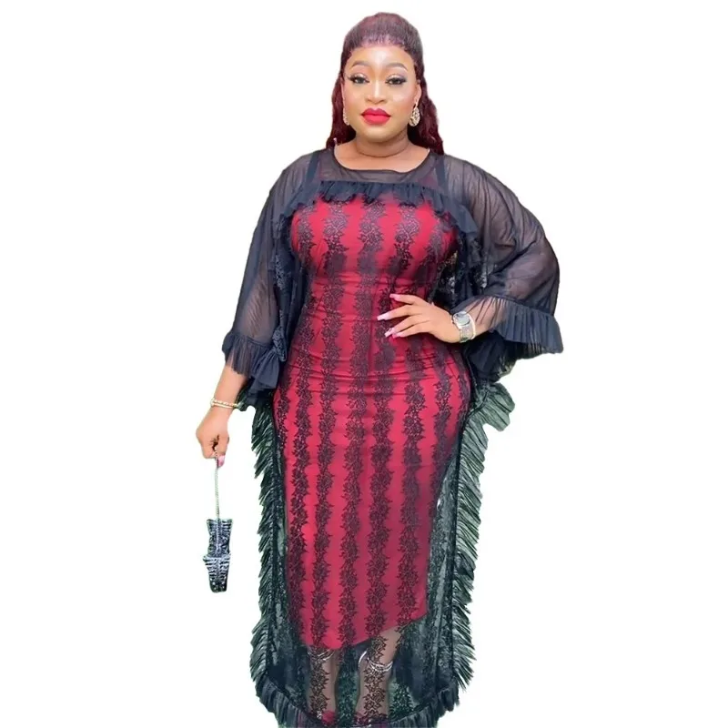 2024 African Party Evening Dresses for Women Summer Fashion Long Sleeve Plus Size Maxi Dress with Inner Gowns Muslim Abaya
2024 African Party Evening Dresses for Women Summer Fashion Long Sleeve Plus Size Maxi Dress with Inner Gowns Muslim Abaya