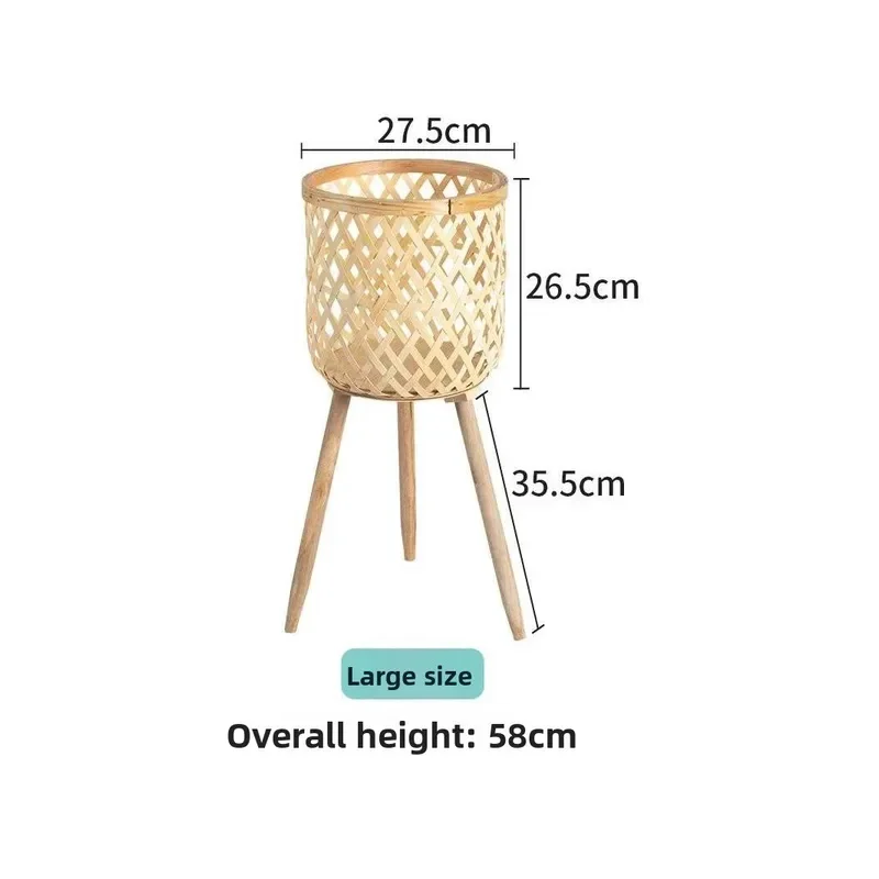 Подвижная плетеная корзина для растений в китайском стиле для внутреннего и наружного балкона - новый декоративный держатель для цветочного горшка ручной работы
Подвижная плетеная корзина для растений в китайском стиле для внутреннего и наружного балкона - новый декоративный держатель для цветочного горшка ручной работы