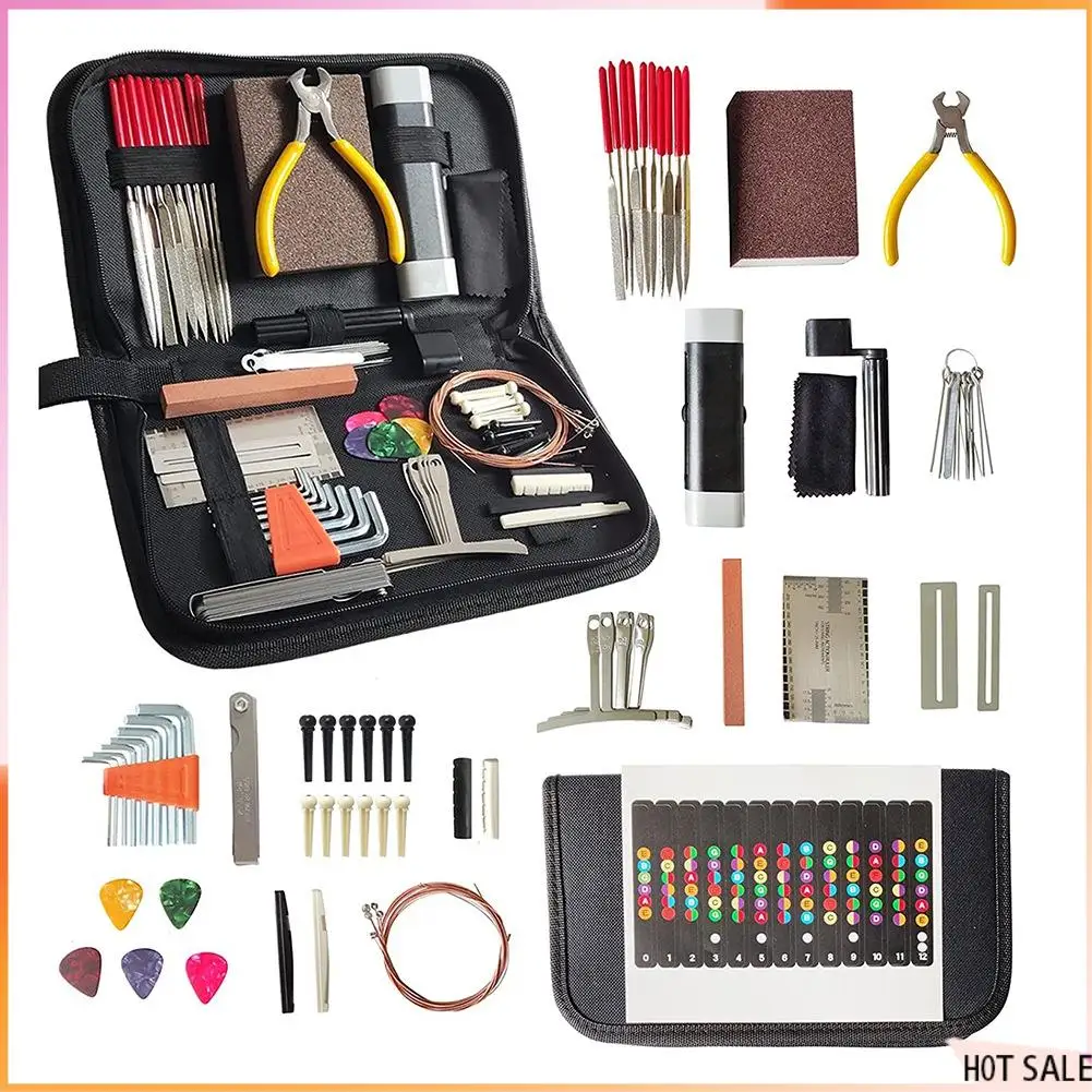 B72A 67PCS Guitar Tool Kit For Set Up,Intonation Adjustment And Repair, Guitar Maintenance Kit For Guitar Bass And Ukulele
B72A 67PCS Guitar Tool Kit For Set Up,Intonation Adjustment And Repair, Guitar Maintenance Kit For Guitar Bass And Ukulele