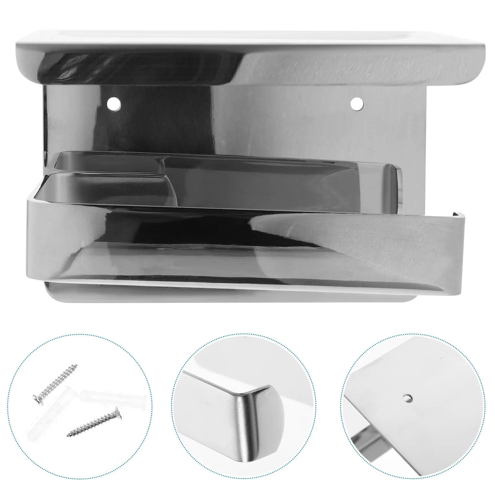 Стальной настенный держатель для туалетной бумаги с полкой для ванной комнаты, кухни, стеллаж для хранения, держатель для рулона туалетной бумаги с полкой
Стальной настенный держатель для туалетной бумаги с полкой для ванной комнаты, кухни, стеллаж для хранения, держатель для рулона туалетной бумаги с полкой