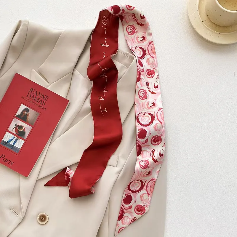 Women Long Narrow Scarf, Multifunctional Ribbon Headband, Neckerchief Bag Decor Hair Tie Accessory
Women Long Narrow Scarf, Multifunctional Ribbon Headband, Neckerchief Bag Decor Hair Tie Accessory