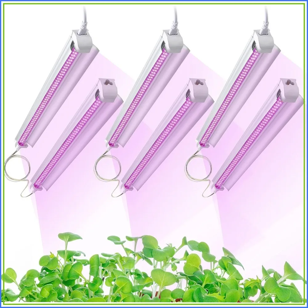 4ft T8 LED Grow Light 6-Pack, 270W Full Spectrum for Indoor Plants, Super Bright Sunlight Replacement
4ft T8 LED Grow Light 6-Pack, 270W Full Spectrum for Indoor Plants, Super Bright Sunlight Replacement