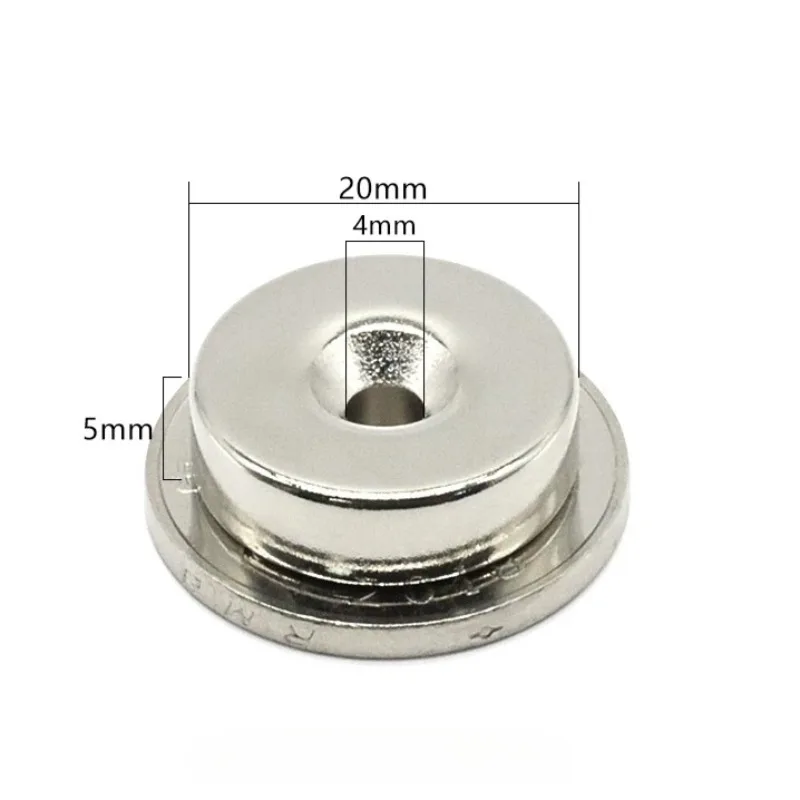 10pcs/lot Diameter 20mm × Thickness 5mm - Hole 4mm N52 High-strength countersunk hole mag-ent
10pcs/lot Diameter 20mm × Thickness 5mm - Hole 4mm N52 High-strength countersunk hole mag-ent