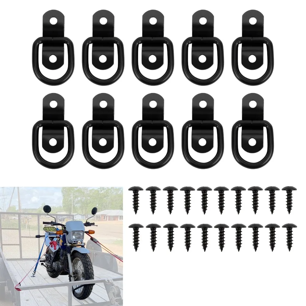 D Ring Tie Downs Anchor Heavy Duty Trailer Tie Down Hook Kit for ATV SUV UTV Trailer Truck Motorcycle Car Boat Cargo 1/4" 1200
D Ring Tie Downs Anchor Heavy Duty Trailer Tie Down Hook Kit for ATV SUV UTV Trailer Truck Motorcycle Car Boat Cargo 1/4" 1200
