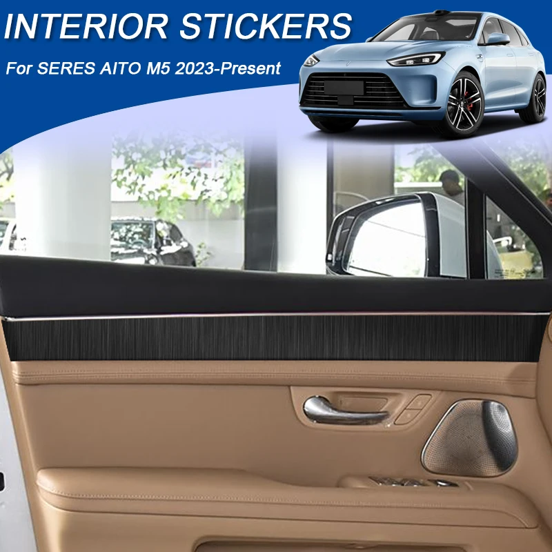 Автомобильная карбоновая внутренняя наклейка для SERES AITO M5 2023-настоящее время, LHD, автоподъемная оконная панель, наклейка, защитная пленка для внутренней двери 
Автомобильная карбоновая внутренняя наклейка для SERES AITO M5 2023-настоящее время, LHD, автоподъемная оконная панель, наклейка, защитная пленка для внутренней двери