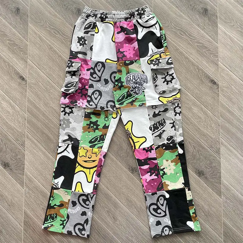 Double Wear Glo Gang Splice Zipper Cartoon Print Cargo Pants Detachable Shorts Men Women High Quality Loose Casual Trousers
Double Wear Glo Gang Splice Zipper Cartoon Print Cargo Pants Detachable Shorts Men Women High Quality Loose Casual Trousers