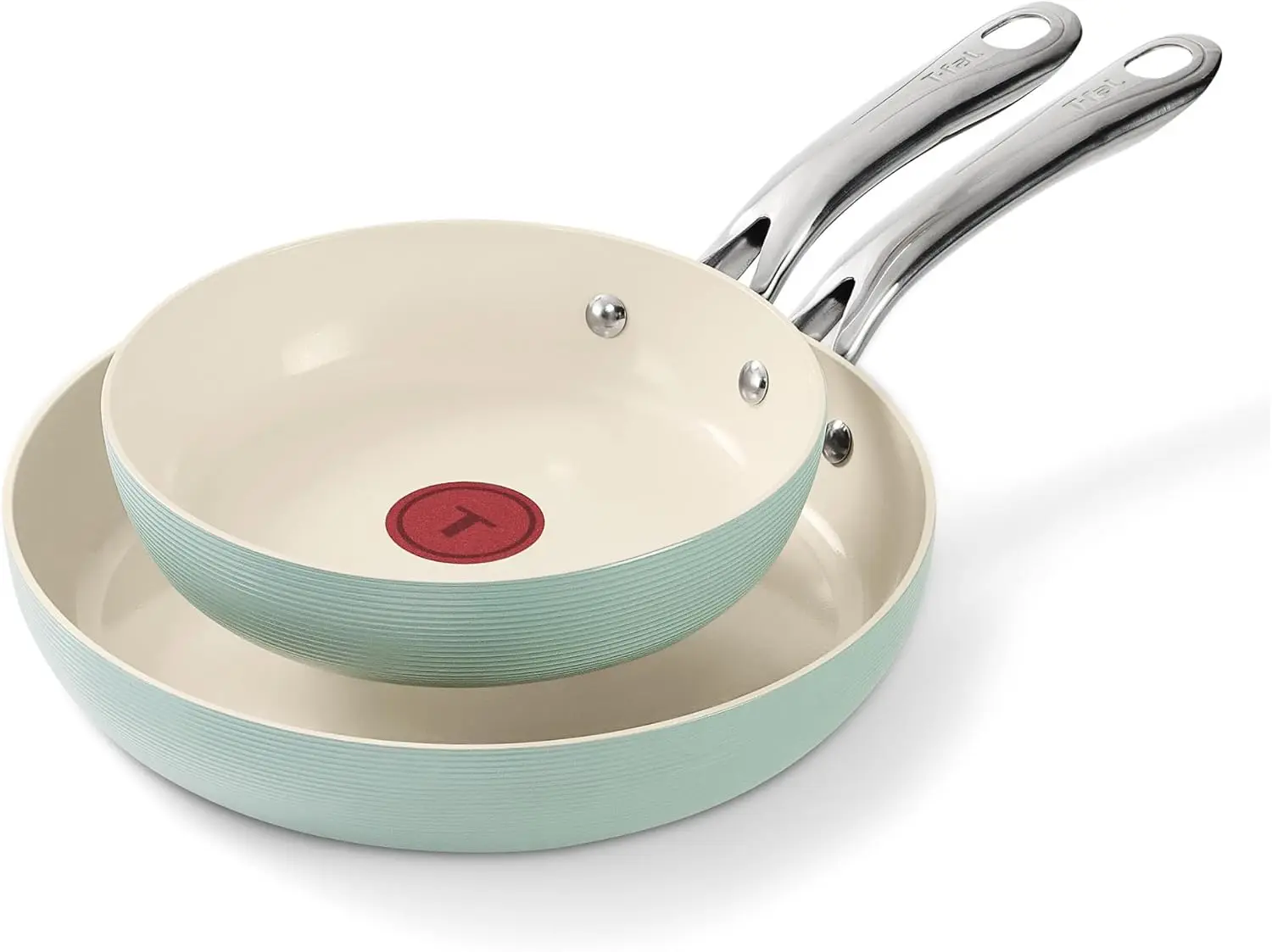 Ceramic Nonstick Frying Pan Set, 8" & 10", Oven Safe up to 50°F, Mint Green Cookware
Ceramic Nonstick Frying Pan Set, 8" & 10", Oven Safe up to 50°F, Mint Green Cookware