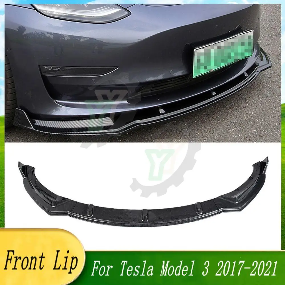 3PCS Car Front Bumper Lip Spoiler Splitter Diffuser Detachable Body Kit Cover Guard For Tesla Model 3 2017 2018 2019 2020 2021
3PCS Car Front Bumper Lip Spoiler Splitter Diffuser Detachable Body Kit Cover Guard For Tesla Model 3 2017 2018 2019 2020 2021