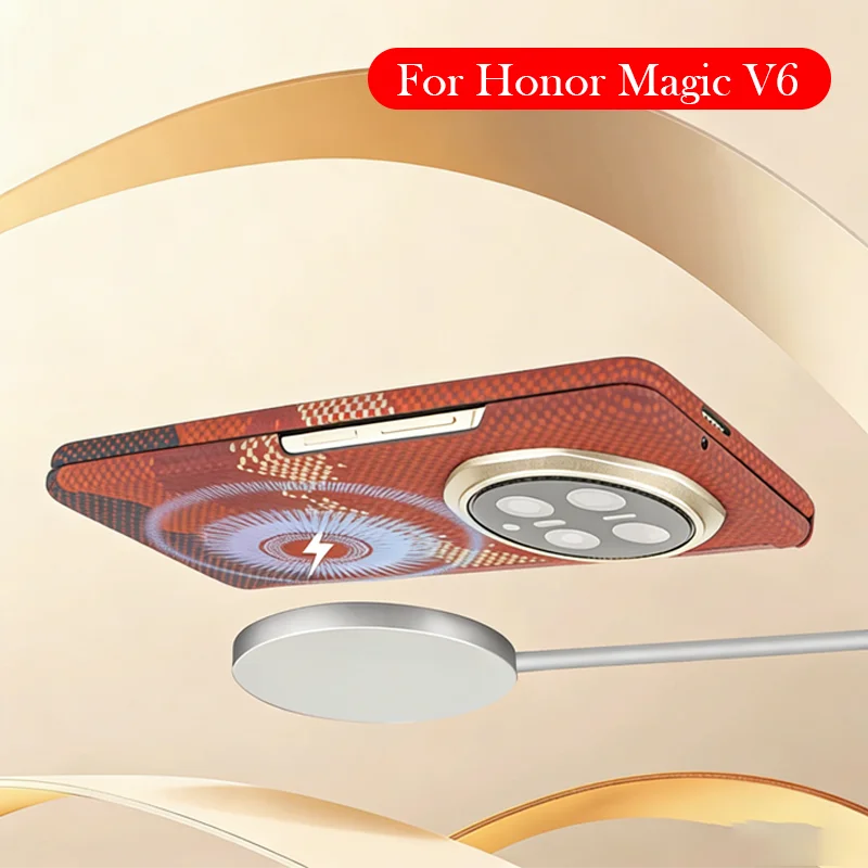 Case For Honor Magic V6 Carbon Fiber Wireless Charging Back Cover Shell
Case For Honor Magic V6 Carbon Fiber Wireless Charging Back Cover Shell