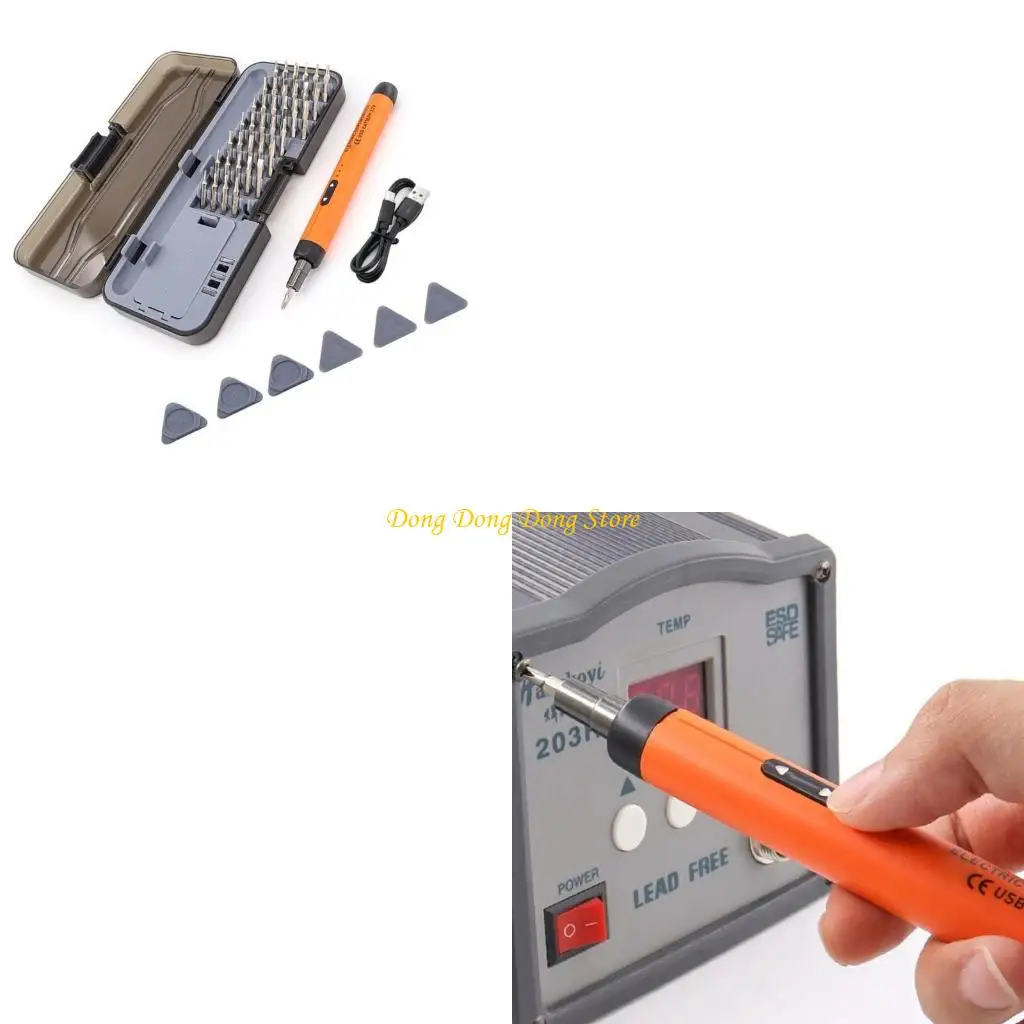 4XBA 38 in 1 Electric Screwdriver Set with Bits Rechargeable Torque Power Screwdriver for Phone Glasses Watch
4XBA 38 in 1 Electric Screwdriver Set with Bits Rechargeable Torque Power Screwdriver for Phone Glasses Watch