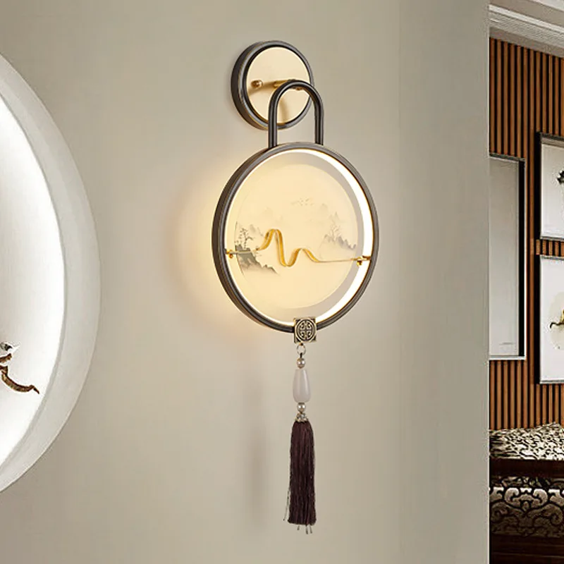 Bedroom Bedside Wall Lamp Copper New Chinese Living Room Wall Light Bulb Creative Led Modern Minimalist Stairs Aisle Light
Bedroom Bedside Wall Lamp Copper New Chinese Living Room Wall Light Bulb Creative Led Modern Minimalist Stairs Aisle Light